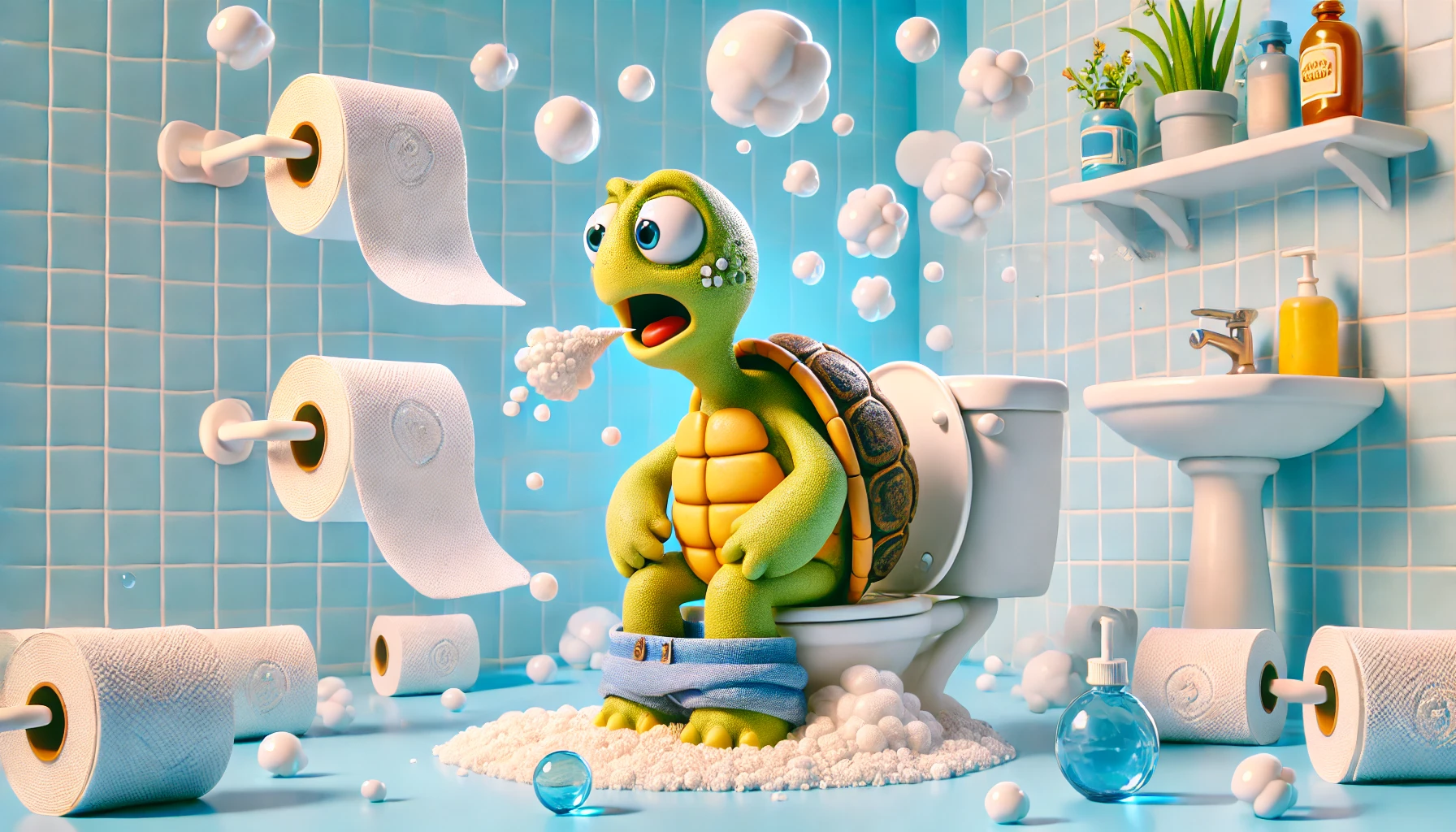 diarrhea of a cgi turtle cartoons