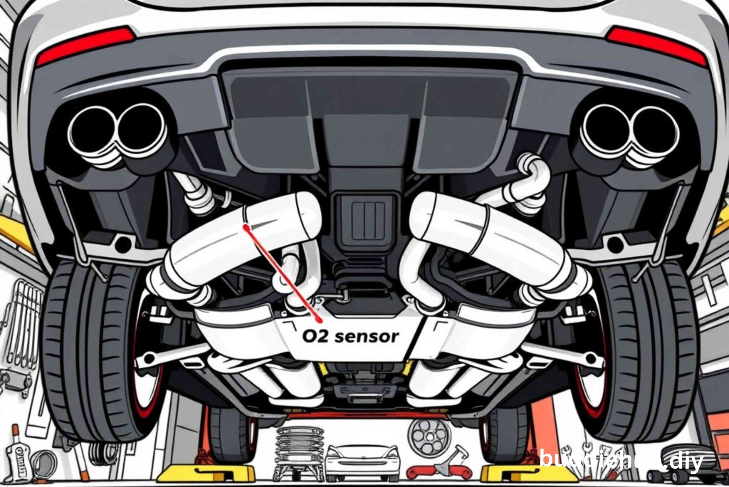 2018 bmw m550xi o2 sensor location